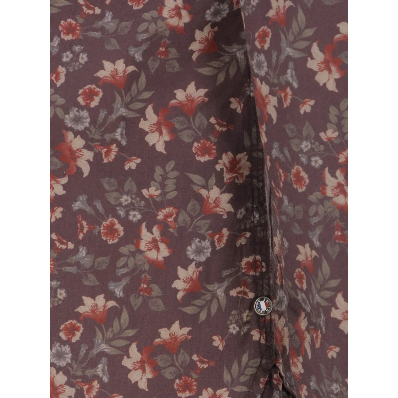 Chemise à Fleurs Axel Bordeaux Homme - Teddy Smith 6 Chemise à Fleurs Axel Bordeaux Homme - Teddy Smith – Image 4