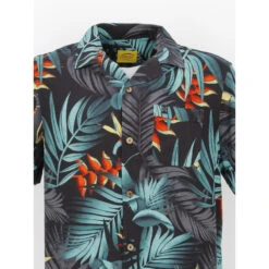 Chemise à Fleurs Imprimés Noir Vert Homme - Oxbow 8 Chemise à Fleurs Imprimés Noir Vert Homme - Oxbow -Teddy Smith Magasin chemise a fleurs imprimes noir vert homme oxbow 2