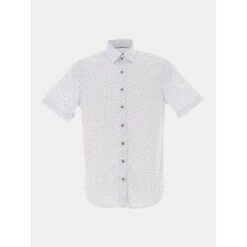 Chemise à Fleurs Kaito Blanc Bleu Homme - Izac