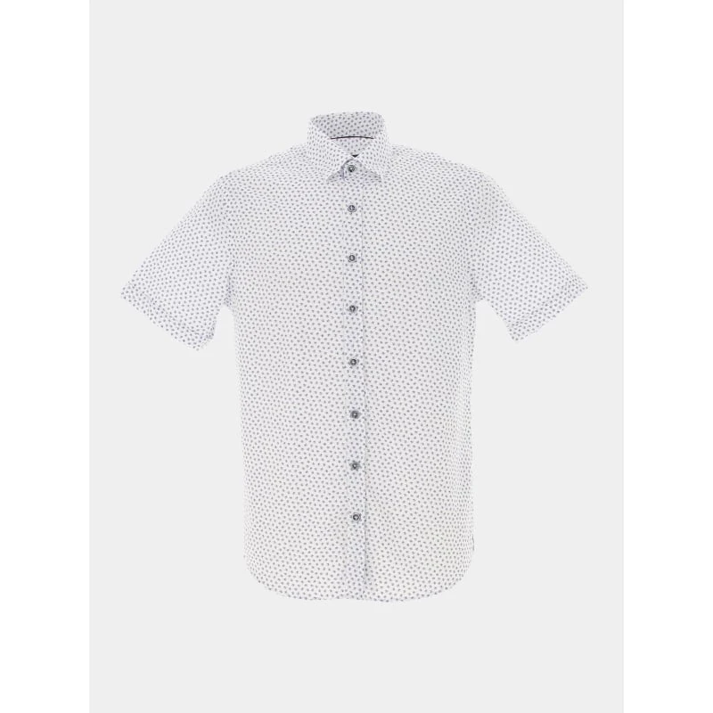 Chemise à Fleurs Kaito Blanc Bleu Homme - Izac 3 Chemise à Fleurs Kaito Blanc Bleu Homme - Izac