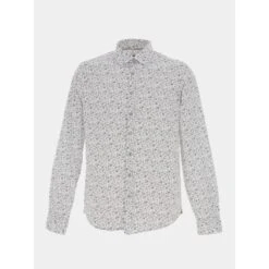 Chemise à Fleurs Kelyan Blanc Homme - Izac