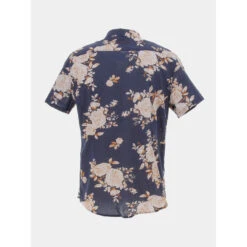 Teddy Smith Magasin -Teddy Smith Magasin chemise a fleurs ledger bleu marine homme teddy smith 1