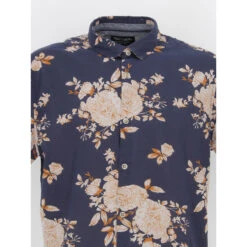 Chemise à Fleurs Ledger Bleu Marine Homme - Teddy Smith -Teddy Smith Magasin chemise a fleurs ledger bleu marine homme teddy smith 2