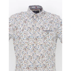 Chemise à Fleurs Lucile Blanc Homme - Benson & Cherry -Teddy Smith Magasin chemise a fleurs lucile blanc homme benson cherry 3