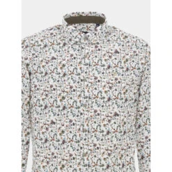 Chemise à Fleurs Lucky Blanc Homme - Benson & Cherry -Teddy Smith Magasin chemise a fleurs lucky blanc homme benson cherry 2