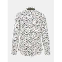 Chemise à Fleurs Lucky Blanc Homme - Benson & Cherry