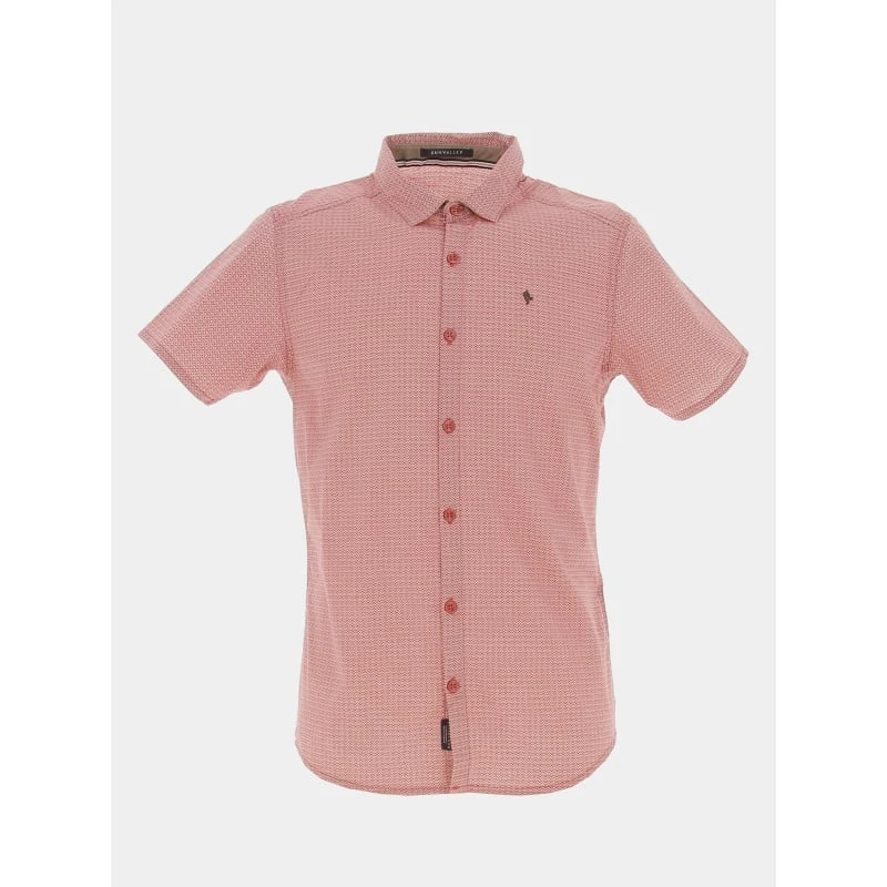 SUN VALLEY Chemise à Imprimés Stretch Sprat Rose Homme - Sunvalley 3 SUN VALLEY Chemise à Imprimés Stretch Sprat Rose Homme - Sunvalley