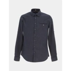 Chemise à Poche Classic Bleu Marine Homme - Benson & Cherry