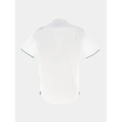 Teddy Smith Magasin -Teddy Smith Magasin chemise bord manches bleu uni cory blanc homme oxbow 1