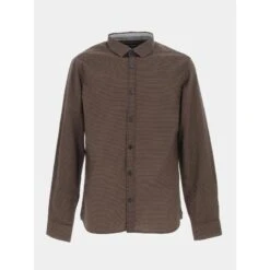 Chemise Ebene Marron Homme - Teddy Smith