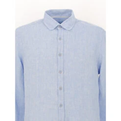 Chemise En Lin Kiss Bleu Homme - Izac -Teddy Smith Magasin chemise en lin kiss bleu homme izac 2