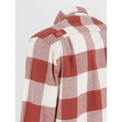 Chemise épaisse à Carreaux Paprika Rouge Homme - Oxbow -Teddy Smith Magasin chemise epaisse a carreaux paprika rouge homme oxbow 2