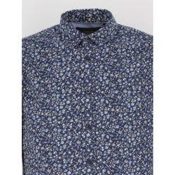 Chemise Galaxy Fleuri Bleu Marine Homme - Le Temps Des Cerises -Teddy Smith Magasin chemise galaxy fleuri bleu marine homme le temps des cerises 2