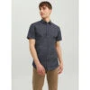 Chemise Imprimés Cardiff Bleu Marine Homme - Jack & Jones