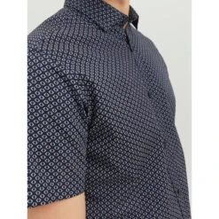 Chemise Imprimés Cardiff Bleu Marine Homme - Jack & Jones -Teddy Smith Magasin chemise imprimes cardiff bleu marine homme jack jones 2