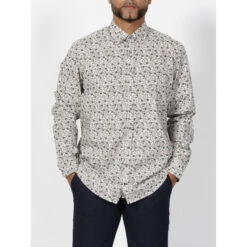 Chemise Jonas Imprimé Floral Kaki Homme - Izac