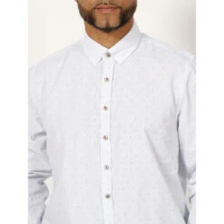 Chemise Jules Imprimé Blanc/camel Homme - Izac -Teddy Smith Magasin chemise jules imprime blanccamel homme izac 3