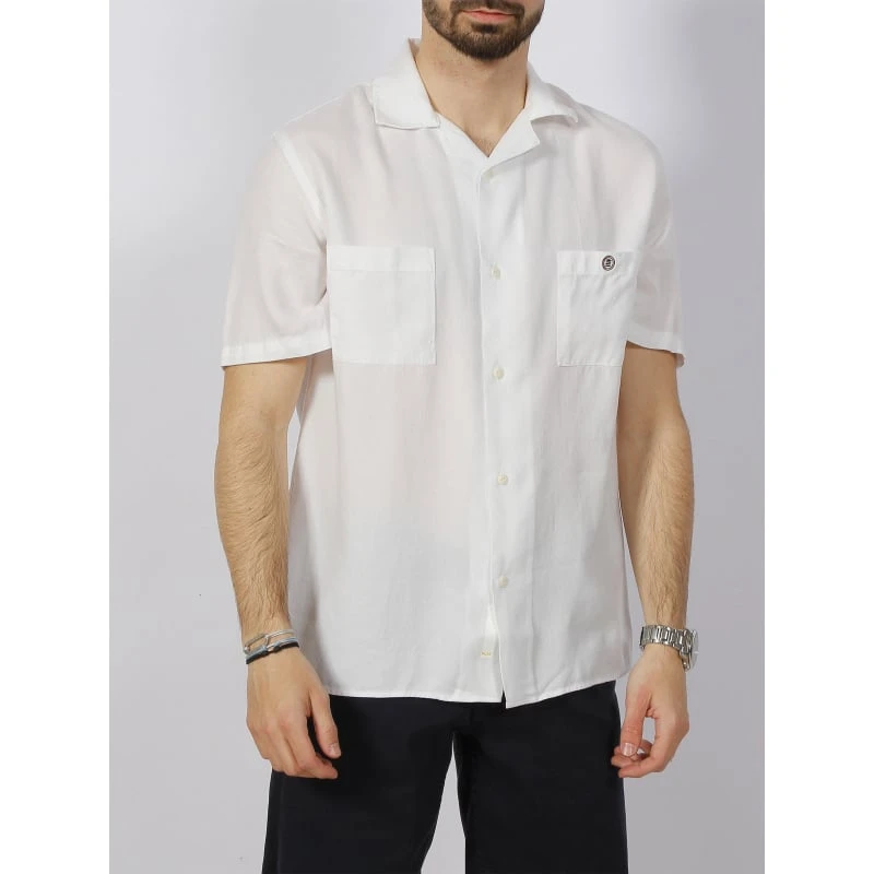 Chemise Légère Hawai Blanc Homme - Serge Blanco 3 Chemise Légère Hawai Blanc Homme - Serge Blanco