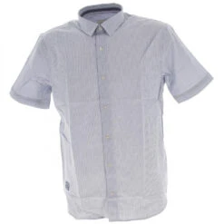 Chemise Manches Courtes Candrio Bleu Homme - Oxbow