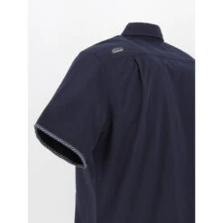 Chemise Manches Courtes Cory Uni Bleu Marine Homme - Oxbow -Teddy Smith Magasin chemise manches courtes cory uni bleu marine homme oxbow 3