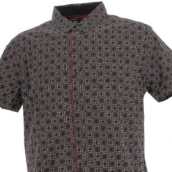 Chemise Manches Courtes Rm 4642 Imprimé Noir - RMS26 -Teddy Smith Magasin chemise manches courtes rm 4642 imprime noir rms26 2