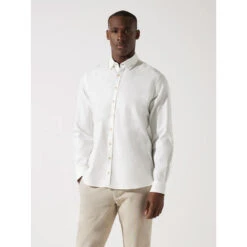 Chemise Manches Longues Janis Blanc Homme - Izac -Teddy Smith Magasin chemise manches longues janis blanc homme izac 2