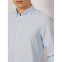 Chemise Manches Longues Oxford Bleu Clair Homme - Calvin Klein -Teddy Smith Magasin chemise manches longues oxford bleu clair homme calvin klein 3