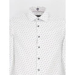 Chemise Matt Blanc Bleu Homme - Izac -Teddy Smith Magasin chemise matt blanc bleu homme izac 2