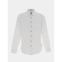 Chemise Matt Blanc Bleu Homme - Izac