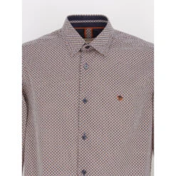 Chemise Ml Classic Fleurs Marine Homme - Benson & Cherry -Teddy Smith Magasin chemise ml classic fleurs marine homme benson cherry 2