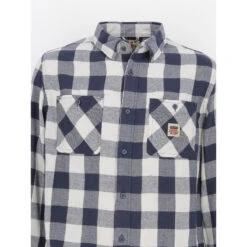 Chemise à Carreaux Plaid Bleu Marine Homme - Von Dutch 8 Chemise à Carreaux Plaid Bleu Marine Homme - Von Dutch -Teddy Smith Magasin chemise plaid bleu marine homme von dutch 2