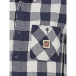 Chemise à Carreaux Plaid Bleu Marine Homme - Von Dutch 9 Chemise à Carreaux Plaid Bleu Marine Homme - Von Dutch -Teddy Smith Magasin chemise plaid bleu marine homme von dutch 3
