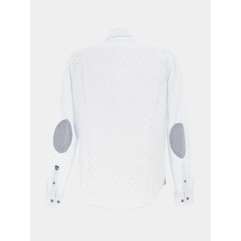 Chemise Rayée Imprimée Kaito Bleu Homme - Izac 4 Chemise Rayée Imprimée Kaito Bleu Homme - Izac – Image 2