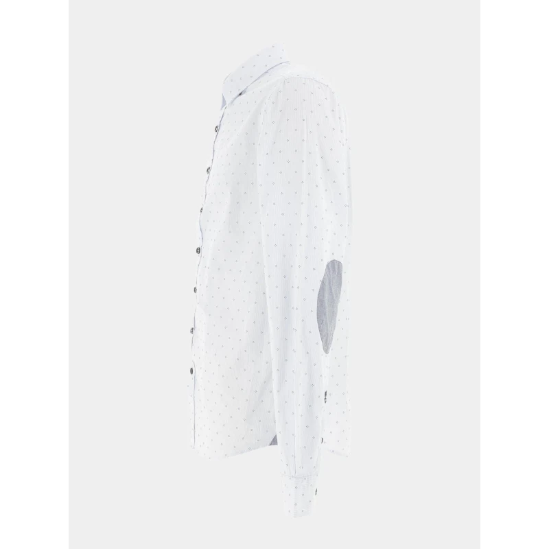 Chemise Rayée Imprimée Kaito Bleu Homme - Izac 5 Chemise Rayée Imprimée Kaito Bleu Homme - Izac – Image 3