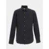 Chemise Slim Poplin Noir Homme - Calvin Klein -Teddy Smith Magasin chemise slim poplin noir homme calvin klein