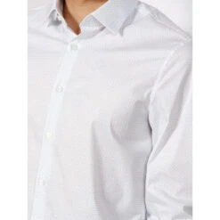 Chemise Stretch Dash Print Bleu Blanc Homme - Calvin Klein -Teddy Smith Magasin chemise stretch dash print bleu blanc homme calvin klein 1 3