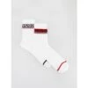 Coffret 2 Paires De Chaussettes Hautes Rib Blanc Homme - Hugo -Teddy Smith Magasin coffret 2 paires de chaussettes hautes rib blanc homme hugo