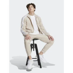 Ensemble Veste Zippé Jogging 3 Stripes Beige Homme - Adidas -Teddy Smith Magasin ensemble veste zippe jogging 3 stripes beige homme adidas 2
