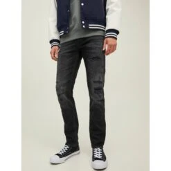 Jean Slim Glenn Blair 802 Denim Noir Homme - Jack & Jones