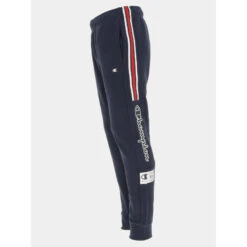 Jogging Rib Cuff Tricolore Bleu Marine Homme - Champion -Teddy Smith Magasin jogging rib cuff tricolore bleu marine homme champion 2