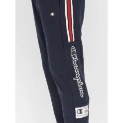 Jogging Rib Cuff Tricolore Bleu Marine Homme - Champion -Teddy Smith Magasin jogging rib cuff tricolore bleu marine homme champion 3