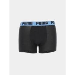 Pack 2 Boxers Basic Bleu Noir Homme - Puma -Teddy Smith Magasin pack 2 boxers basic bleu noir homme puma 2