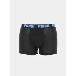 Pack 2 Boxers Basic Bleu Noir Homme - Puma -Teddy Smith Magasin pack 2 boxers basic bleu noir homme puma 3