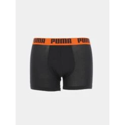 Pack 2 Boxers Basic Color Noir Homme - Puma -Teddy Smith Magasin pack 2 boxers basic color noir homme puma 3