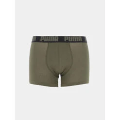 Pack 2 Boxers Basic Noir / Kaki Homme - Puma -Teddy Smith Magasin pack 2 boxers basic noir kaki homme puma 3