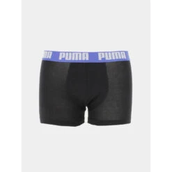 Pack 2 Boxers Basic Stretch Noir Bleu Homme - Puma -Teddy Smith Magasin pack 2 boxers basic stretch noir bleu homme puma 2