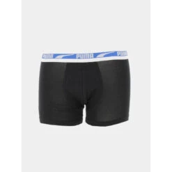 Pack 2 Boxers Basic Stretch Noir Homme - Puma -Teddy Smith Magasin pack 2 boxers basic stretch noir homme puma 2