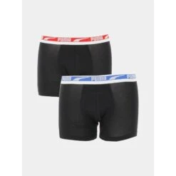 Pack 2 Boxers Basic Stretch Noir Homme - Puma