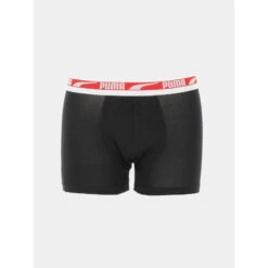Pack 2 Boxers Basic Stretch Noir Homme - Puma -Teddy Smith Magasin pack 2 boxers basic stretch noir homme puma 3