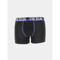 Pack 2 Boxers Ultra Stretch Bleu Noir Homme - Freegun -Teddy Smith Magasin pack 2 boxers ultra stretch bleu noir homme freegun 3
